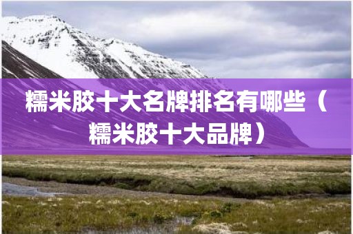 糯米胶十大名牌排名有哪些（糯米胶十大品牌）
