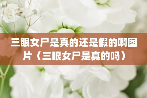 三眼女尸是真的还是假的啊图片（三眼女尸是真的吗）