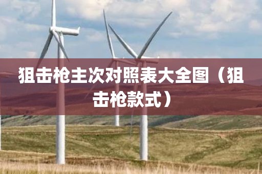 狙击枪主次对照表大全图（狙击枪款式）