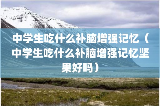 中学生吃什么补脑增强记忆（中学生吃什么补脑增强记忆坚果好吗）
