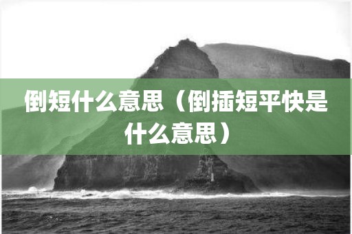 倒短什么意思(倒插短平快是什么意思)