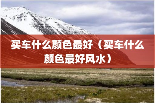 买车什么颜色最好(买车什么颜色最好风水)