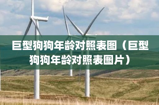 巨型狗狗年龄对照表图（巨型狗狗年龄对照表图片）