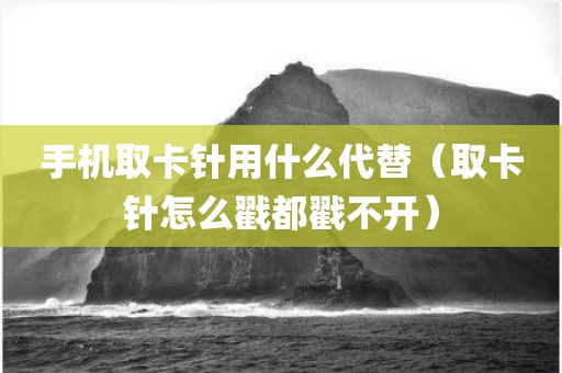 手机取卡针用什么代替（取卡针怎么戳都戳不开）