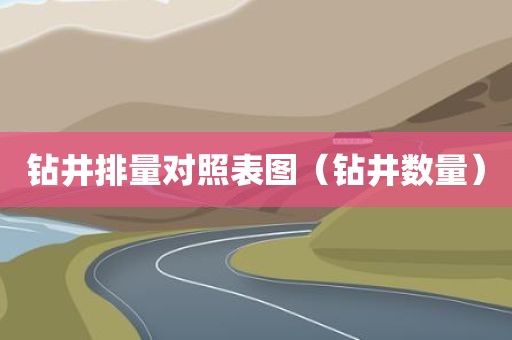 钻井排量对照表图（钻井数量）