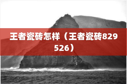 王者瓷砖怎样（王者瓷砖829526）