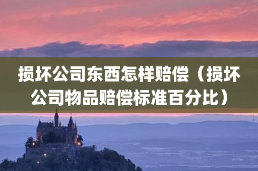 损坏公司东西怎样赔偿（损坏公司物品赔偿标准百分比）