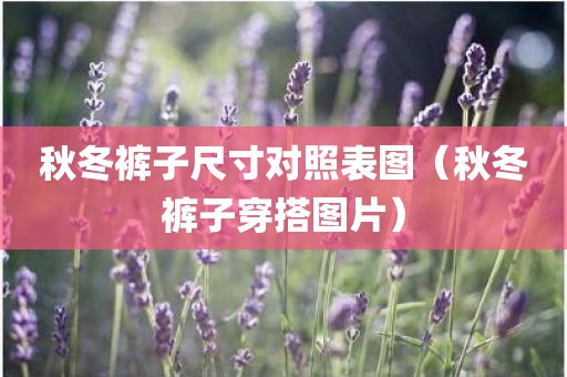 秋冬裤子尺寸对照表图（秋冬裤子穿搭图片）