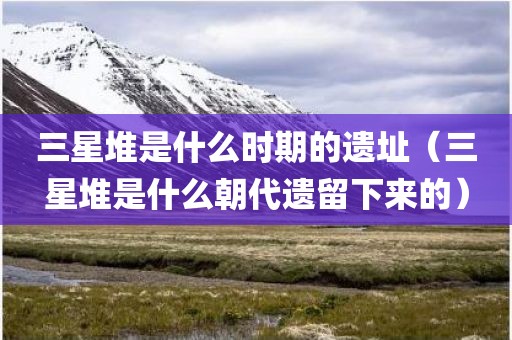 三星堆是什么时期的遗址（三星堆是什么朝代遗留下来的）