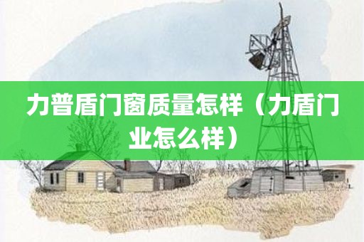 力普盾门窗质量怎样（力盾门业怎么样）