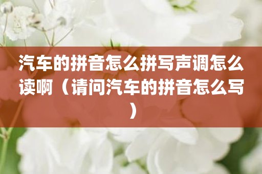 汽车的拼音怎么拼写声调怎么读啊（请问汽车的拼音怎么写）