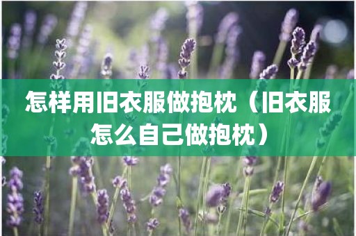 怎样用旧衣服做抱枕（旧衣服怎么自己做抱枕）