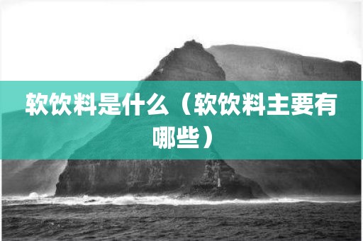 软饮料是什么（软饮料主要有哪些）