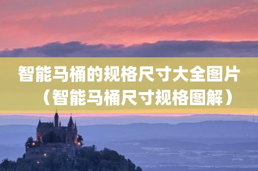 智能马桶的规格尺寸大全图片（智能马桶尺寸规格图解）