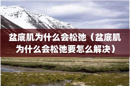 盆底肌为什么会松弛（盆底肌为什么会松弛要怎么解决）