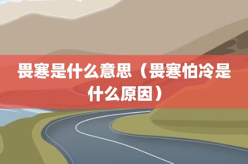畏寒是什么意思（畏寒怕冷是什么原因）
