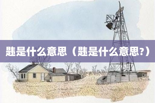 韪是什么意思（韪是什么意思?）