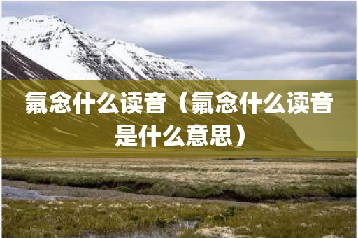 氟念什么读音（氟念什么读音是什么意思）