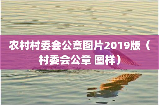 农村村委会公章图片2019版（村委会公章 图样）