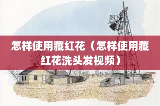怎样使用藏红花（怎样使用藏红花洗头发视频）