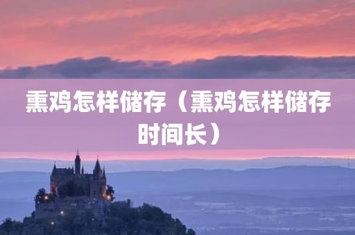 熏鸡怎样储存（熏鸡怎样储存时间长）