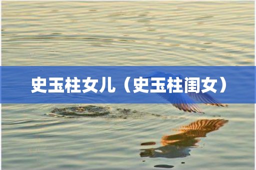 史玉柱女儿（史玉柱闺女）