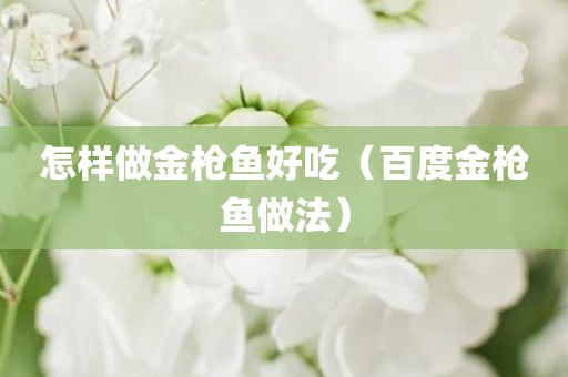 怎样做金枪鱼好吃(百度金枪鱼做法)