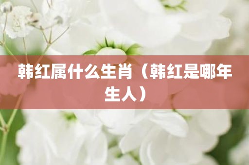 韩红属什么生肖（韩红是哪年生人）