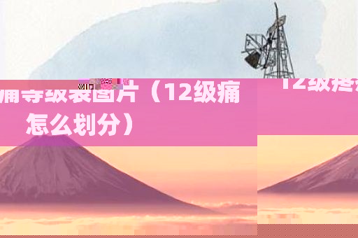 12级疼痛等级表图片（12级痛怎么划分）