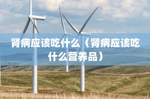 肾病应该吃什么（肾病应该吃什么营养品）