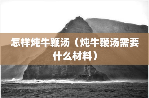 怎样炖牛鞭汤（炖牛鞭汤需要什么材料）
