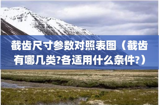 截齿尺寸参数对照表图（截齿有哪几类?各适用什么条件?）