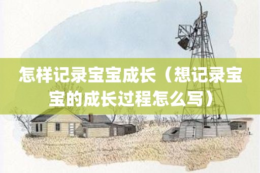 怎样记录宝宝成长(想记录宝宝的成长过程怎么写)