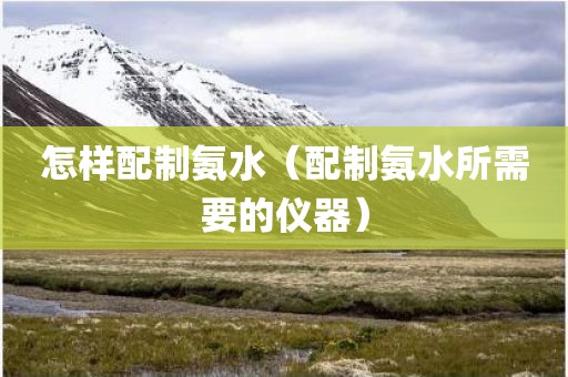怎样配制氨水（配制氨水所需要的仪器）