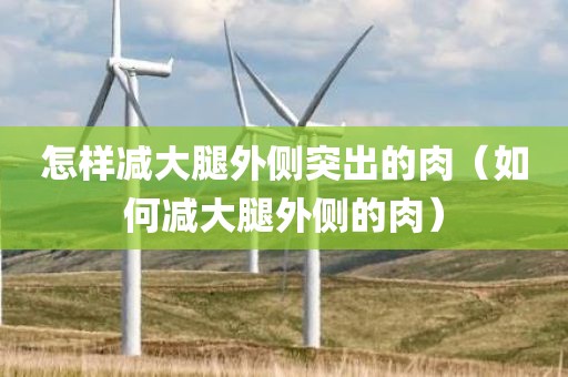 怎样减大腿外侧突出的肉（如何减大腿外侧的肉）