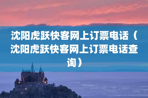 沈阳虎跃快客网上订票电话(沈阳虎跃快客网上订票电话查询)