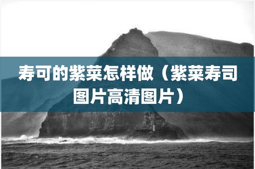 寿可的紫菜怎样做（紫菜寿司图片高清图片）