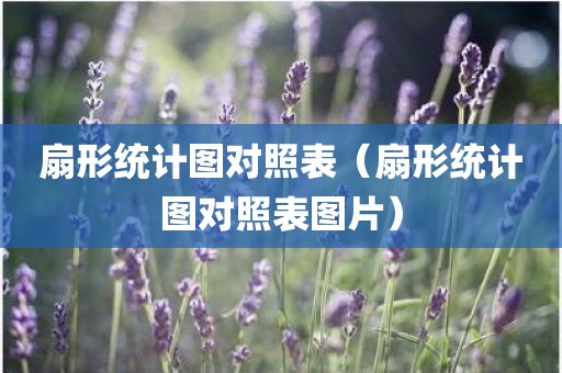 扇形统计图对照表（扇形统计图对照表图片）