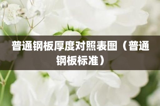 普通钢板厚度对照表图（普通钢板标准）
