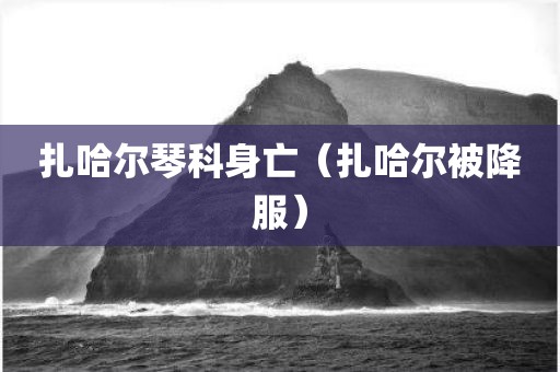 扎哈尔琴科身亡(扎哈尔被降服)