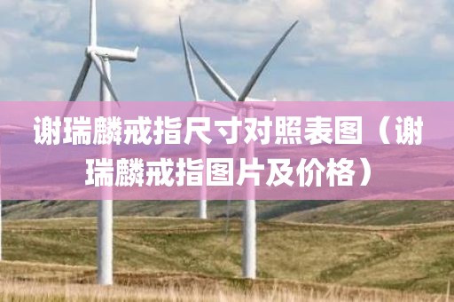 谢瑞麟戒指尺寸对照表图（谢瑞麟戒指图片及价格）