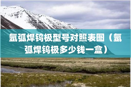 氩弧焊钨极型号对照表图（氩弧焊钨极多少钱一盒）