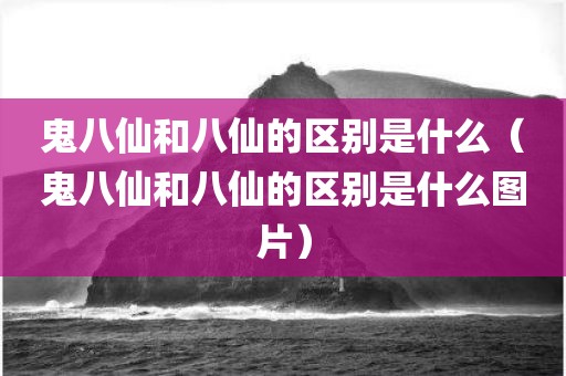 鬼八仙和八仙的区别是什么(鬼八仙和八仙的区别是什么图片) 鬼八仙和八仙的区别是什么(鬼八仙和八仙的区别是什么图片)