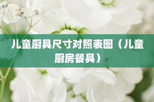 儿童厨具尺寸对照表图（儿童厨房餐具）