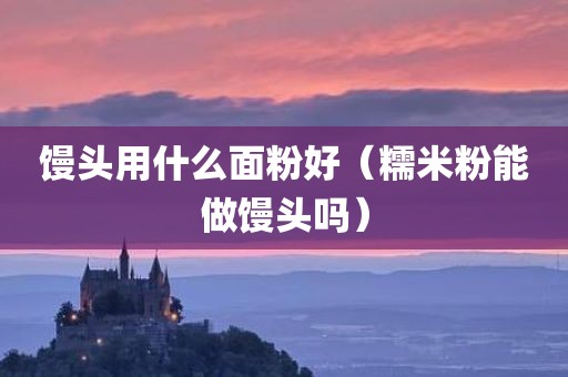 馒头用什么面粉好(糯米粉能做馒头吗)