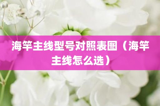 海竿主线型号对照表图(海竿主线怎么选) 海竿主线型号对照表图(海竿主线怎么选)