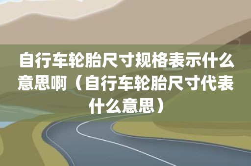自行车轮胎尺寸规格表示什么意思啊（自行车轮胎尺寸代表什么意思）