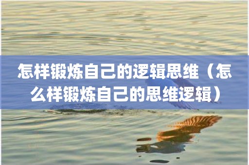 怎样锻炼自己的逻辑思维（怎么样锻炼自己的思维逻辑）