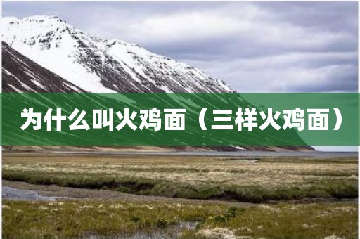 为什么叫火鸡面（三样火鸡面）