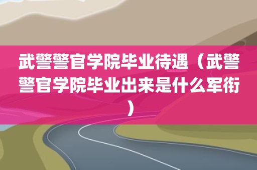 武警警官学院毕业待遇（武警警官学院毕业出来是什么军衔）